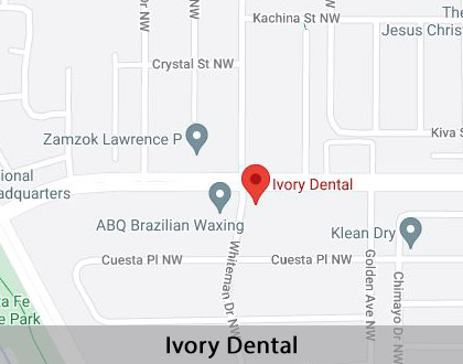 Map image for Dentures and Partial Dentures in Albuquerque, NM